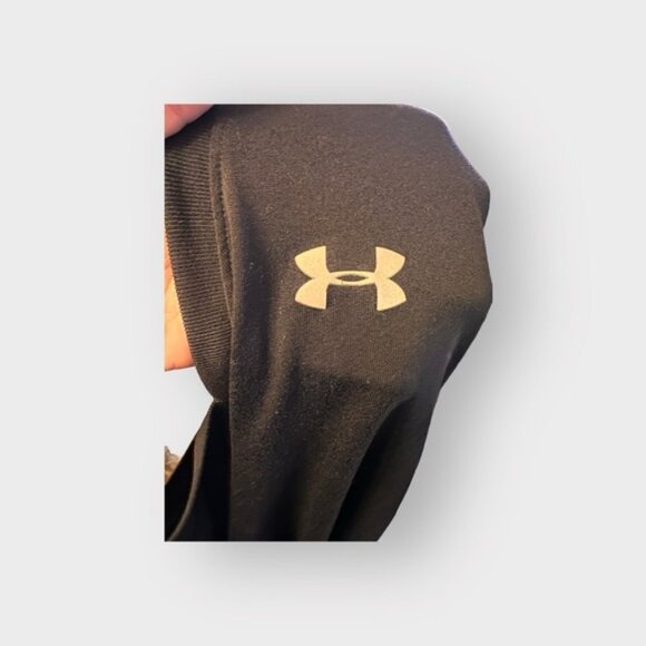 Women’s Under Armour UA L UA Tech Semi Fitted Black V Neck 10 12 Large - Picture 8 of 15